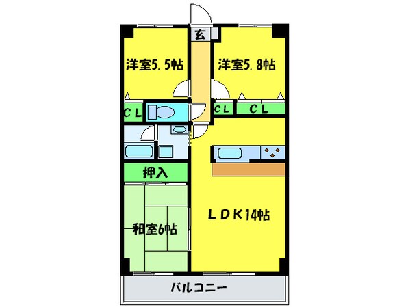 Ｙ・Ｆヒルズ宮山の物件間取画像